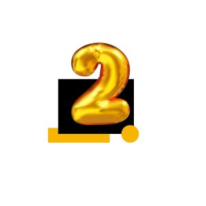 NUMERO 2 DORADO